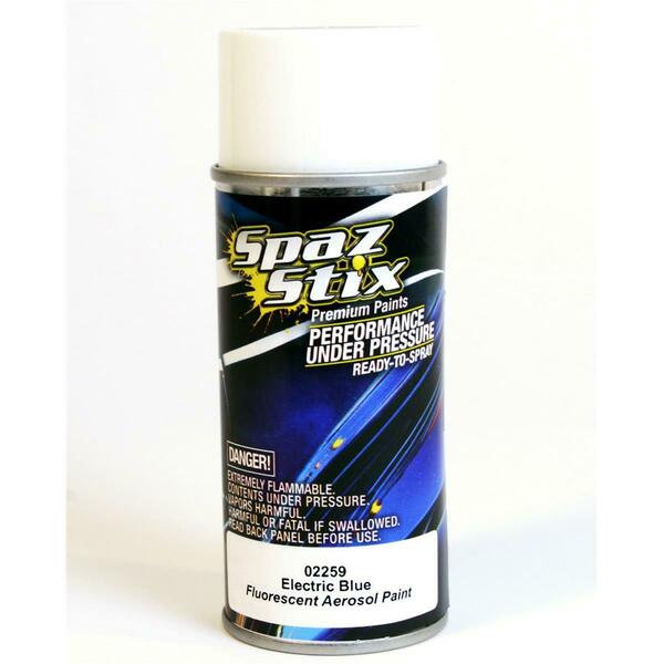 Spaz Stix Electric Blue Fluorescent Aerosol Paint - 3.5 oz SZX02259